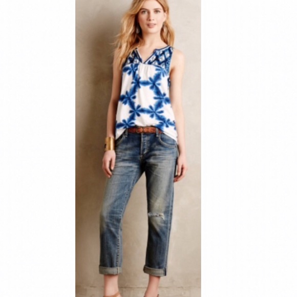 Anthropologie Tops - Anthropologie / Morning Glory Tie-Dye Braid Detail